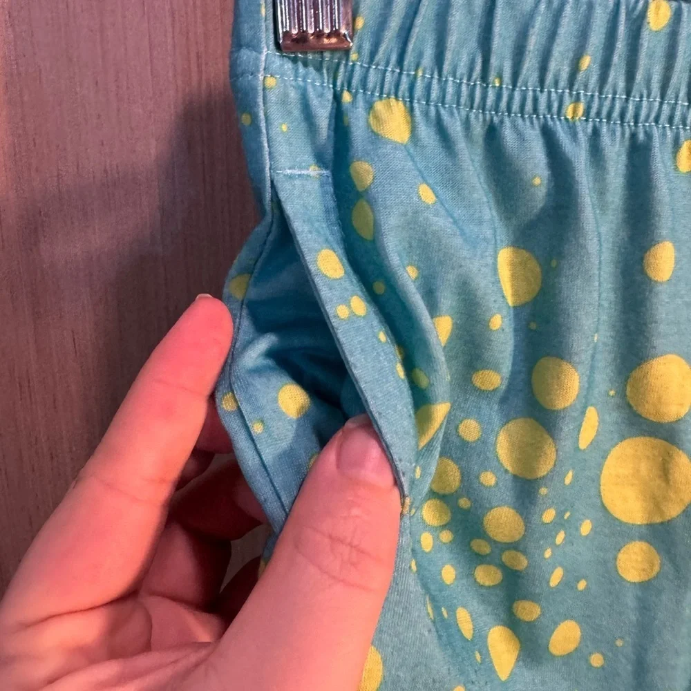 CROCS Kids Pajama Bottoms in Blue and Yellow Size 5